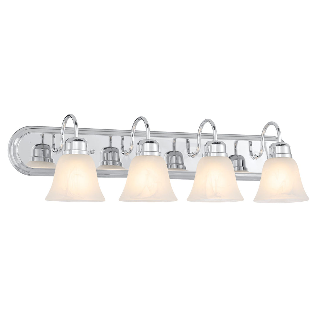 4 Light Traditional Chrome  Vanity