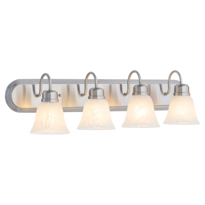 4 Light Traditional Satin Nickel  Vanity