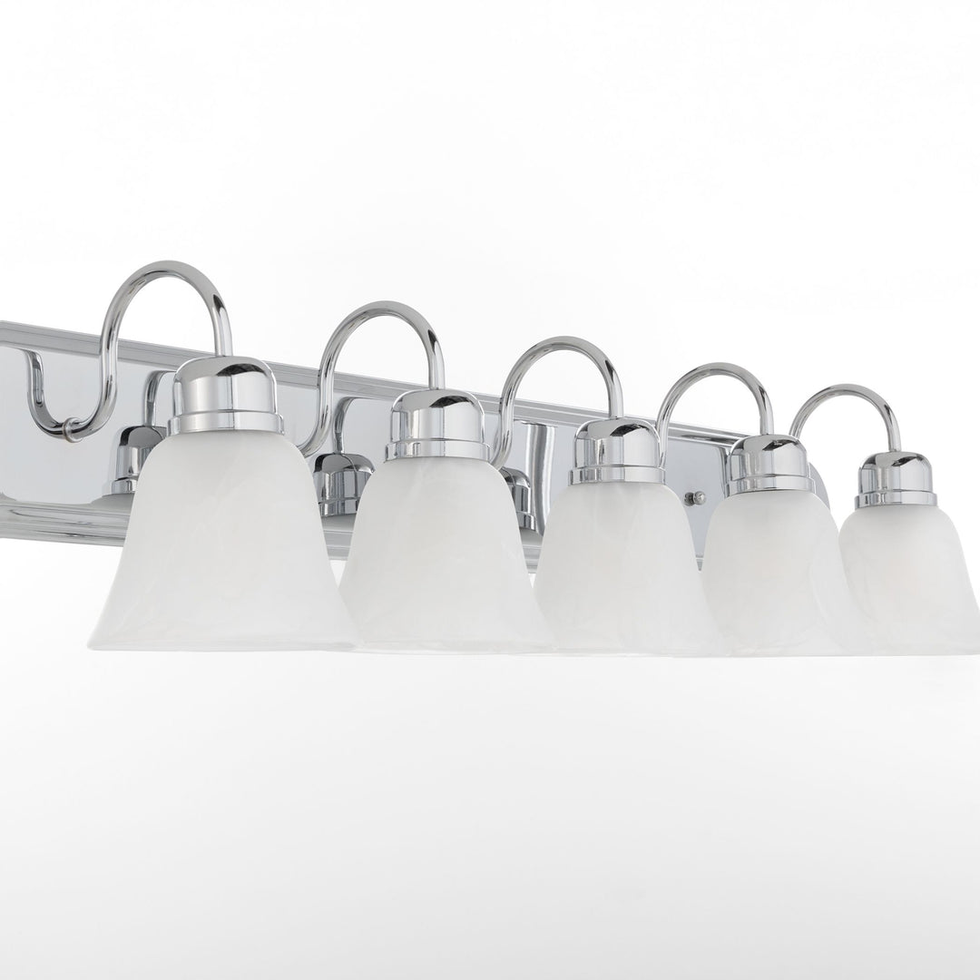 5 Light Traditional Chrome  Vanity