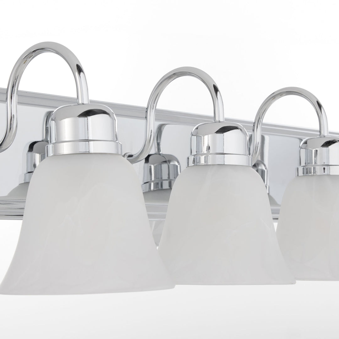 5 Light Traditional Chrome  Vanity