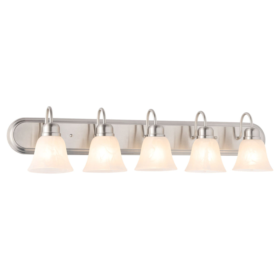 5 Light Traditional Satin Nickel  Vanity