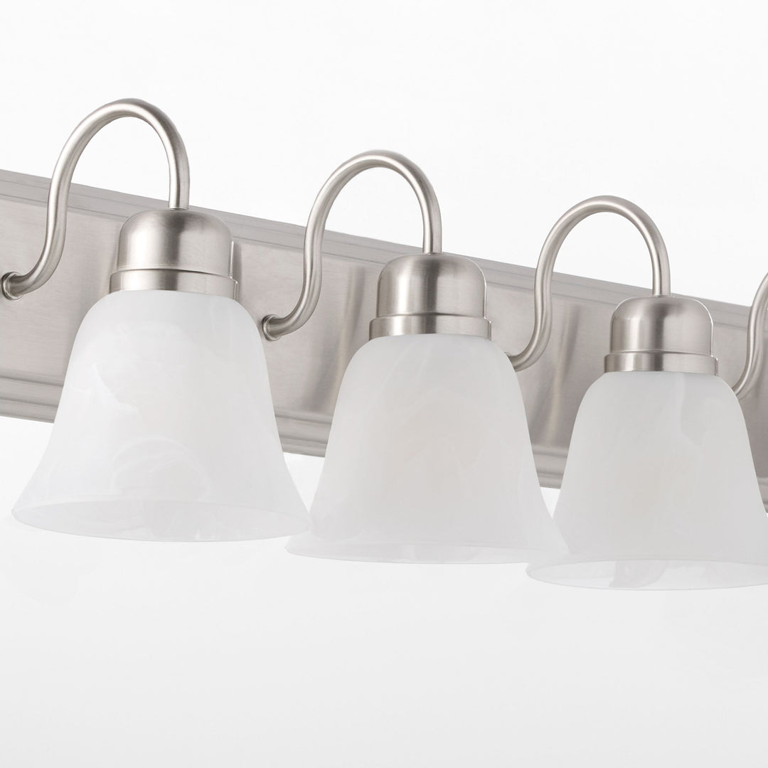 5 Light Traditional Satin Nickel  Vanity