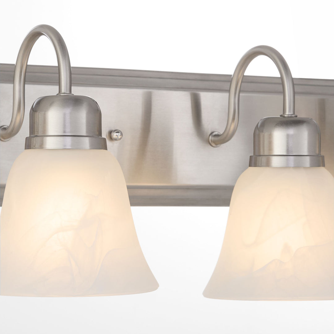 6 Light Traditional Satin Nickel  Vanity