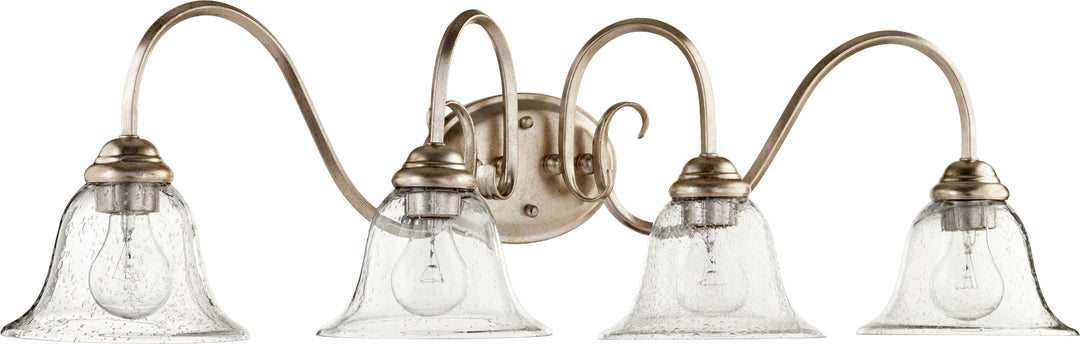 SPENCER 4 Light Vanity - Aged Silver Leaf