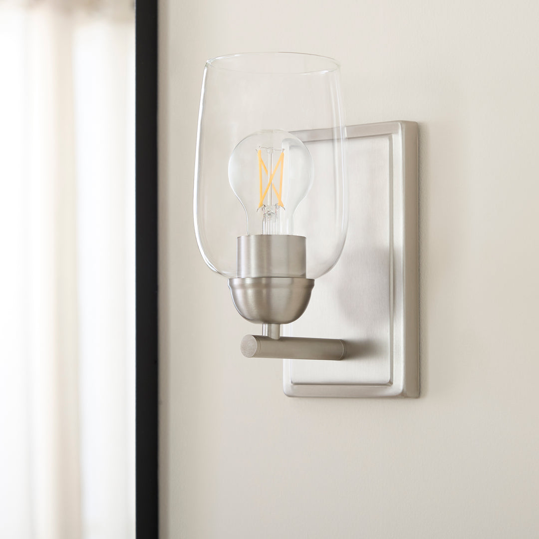WALLINGER 1 Light Wall Mount - Satin Nickel