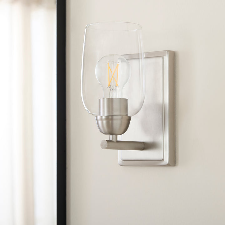 WALLINGER 1 Light Wall Mount - Satin Nickel
