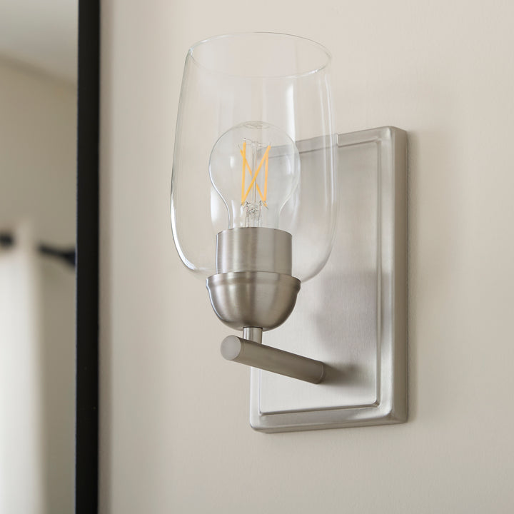 WALLINGER 1 Light Wall Mount - Satin Nickel