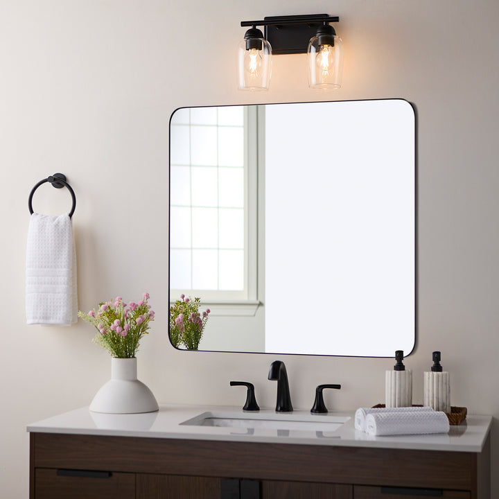 WALLINGER 2 Light Vanity - Matte Black