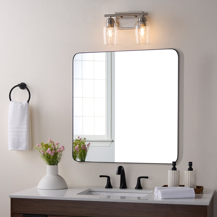 WALLINGER 2 Light Vanity - Satin Nickel