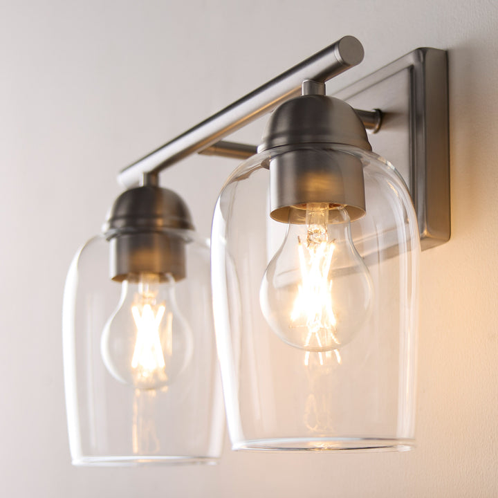 WALLINGER 2 Light Vanity - Satin Nickel