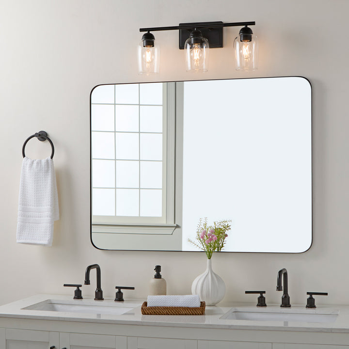 WALLINGER 3 Light Vanity - Matte Black