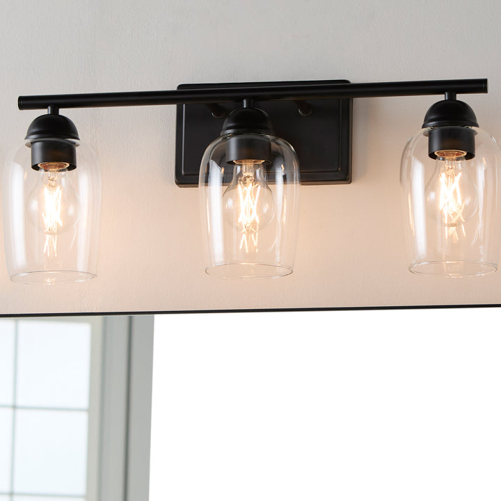 WALLINGER 3 Light Vanity - Matte Black