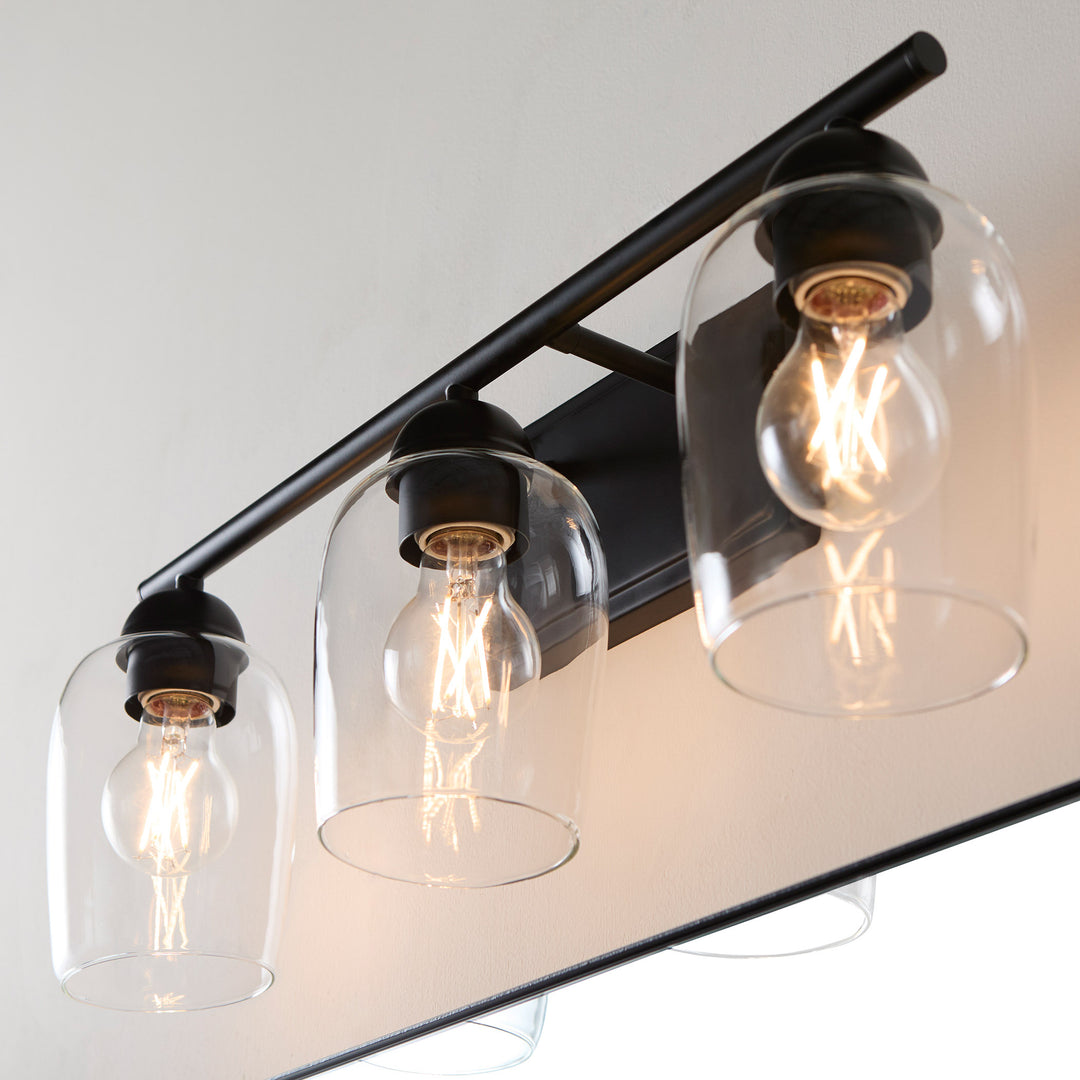 WALLINGER 3 Light Vanity - Matte Black