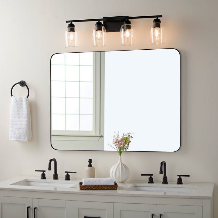 WALLINGER 4 Light Vanity - Matte Black