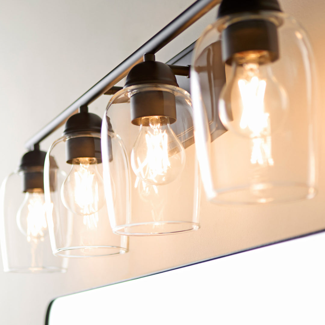 WALLINGER 4 Light Vanity - Matte Black