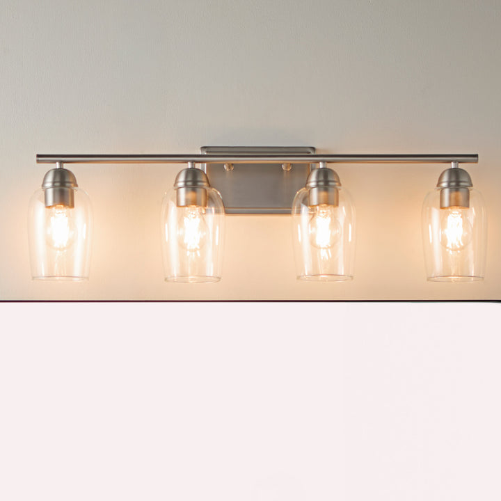 WALLINGER 4 Light Vanity - Satin Nickel