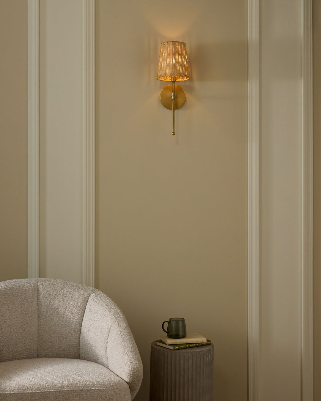 FAIRVIEW 1 Light Wall Mount - Brushed Brass