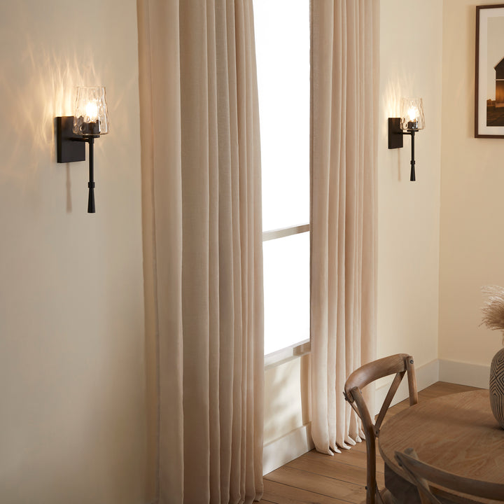 GOODWIN 1 Light Tall Wall Mount - Matte Black