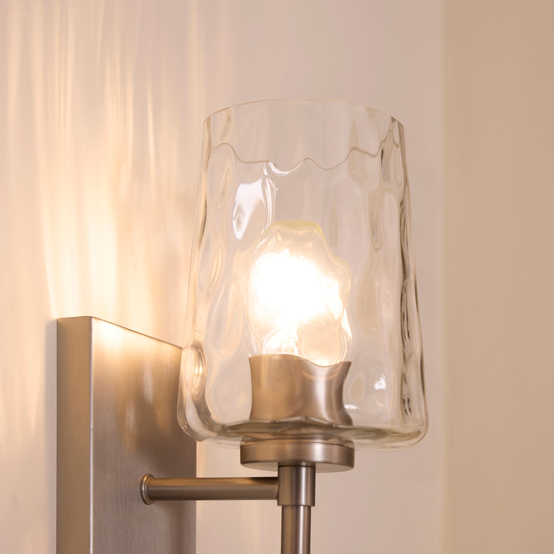 GOODWIN 1 Light Tall Wall Mount - Satin Nickel