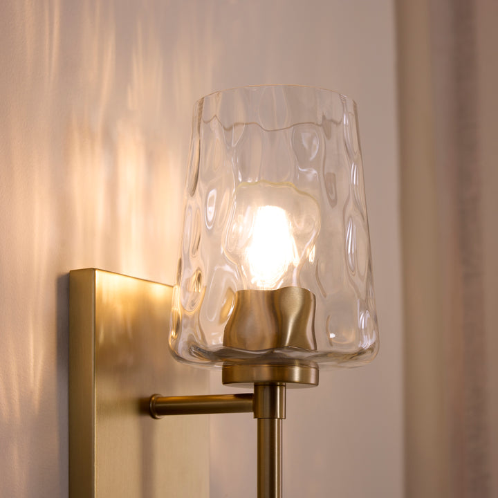 GOODWIN 1 Light Tall Wall Mount - Aged Brass