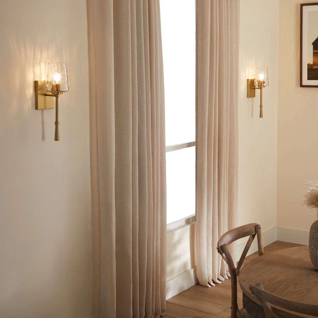 GOODWIN 1 Light Tall Wall Mount - Aged Brass