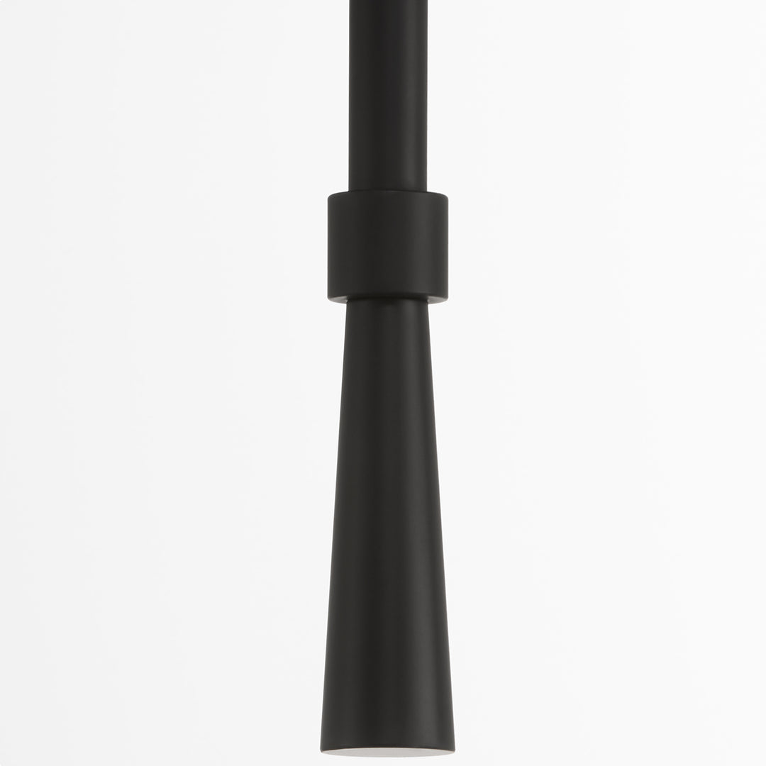 Goodwin 1 Light Tall Wall Mount W/ Opal - Matte Black