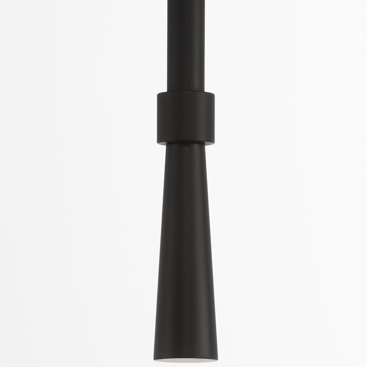 Goodwin 1 Light Tall Wall Mount W/ Opal - Matte Black