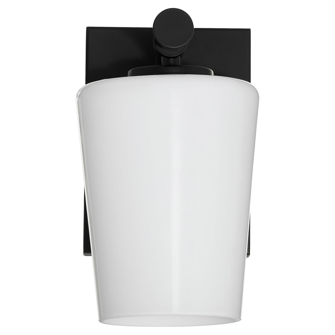 Goodwin 1 Light Wall Mount W/ Opal - Matte Black