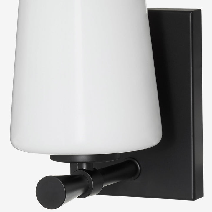 Goodwin 1 Light Wall Mount W/ Opal - Matte Black