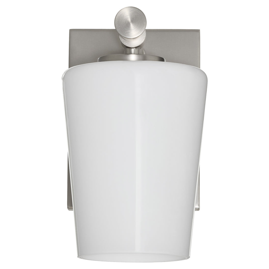 Goodwin 1 Light Wall Mount W/ Opal - Satin Nickel