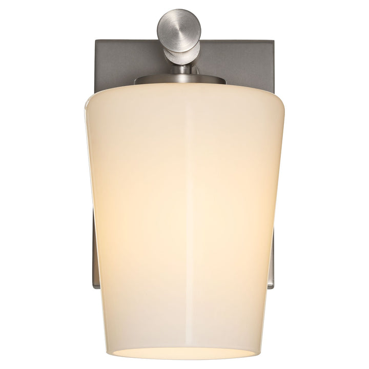 Goodwin 1 Light Wall Mount W/ Opal - Satin Nickel