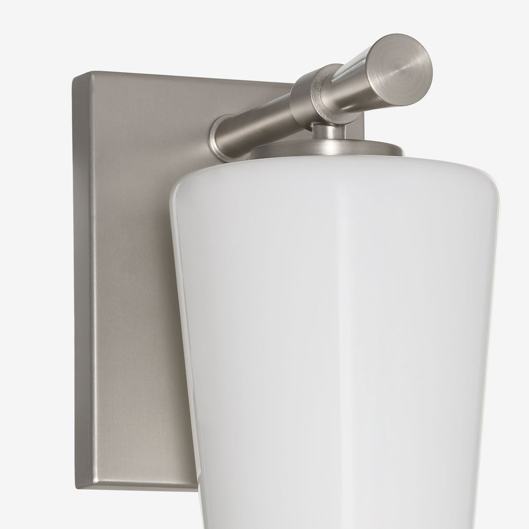 Goodwin 1 Light Wall Mount W/ Opal - Satin Nickel