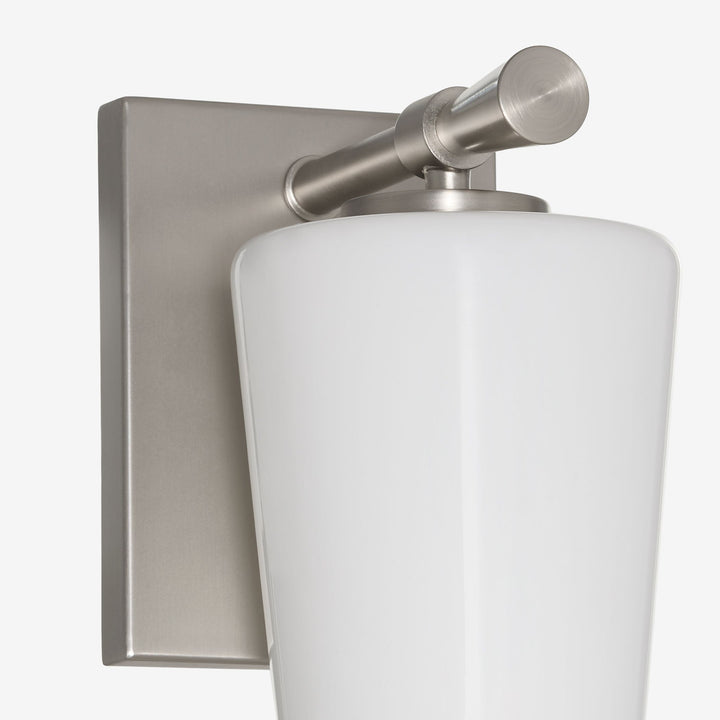 Goodwin 1 Light Wall Mount W/ Opal - Satin Nickel