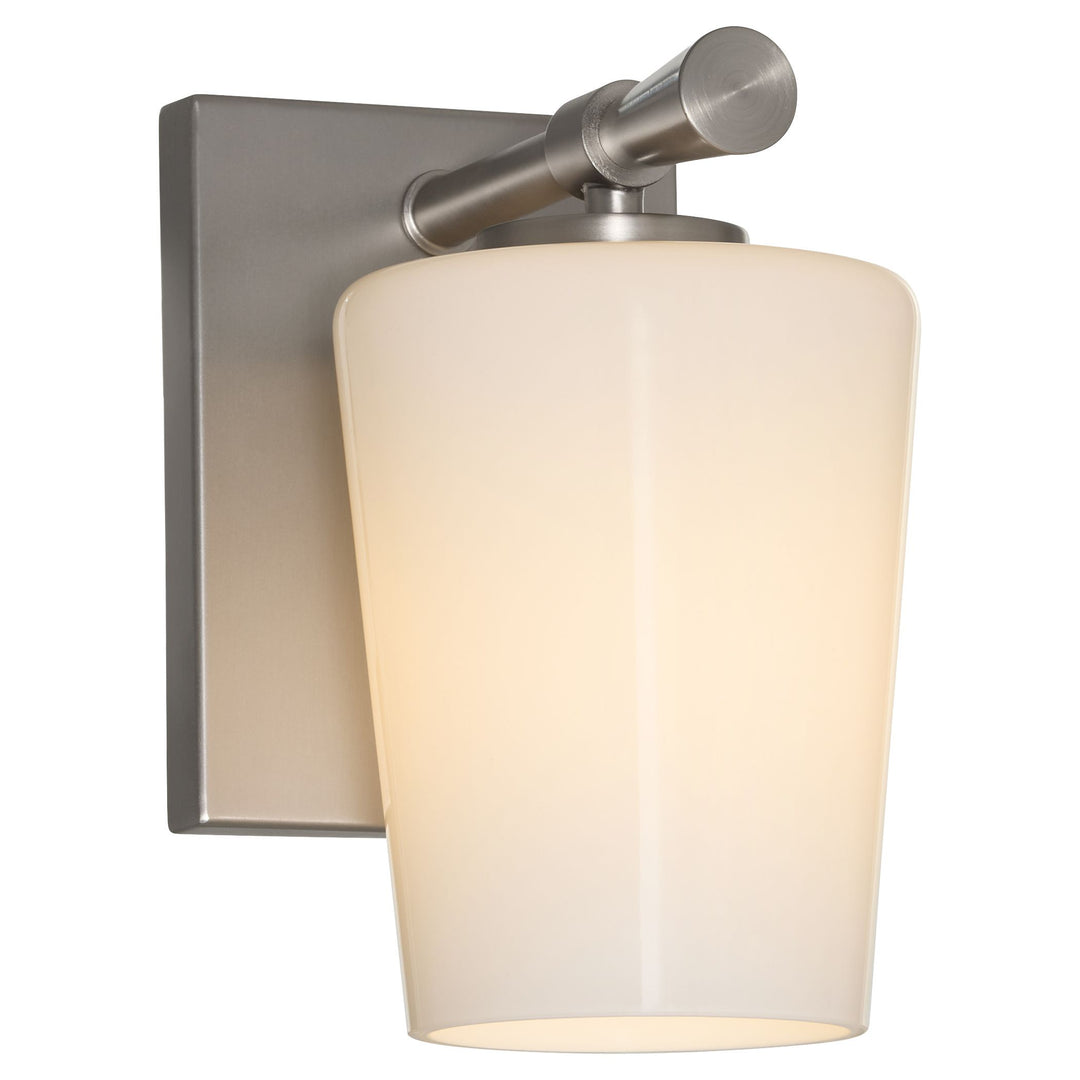 Goodwin 1 Light Wall Mount W/ Opal - Satin Nickel