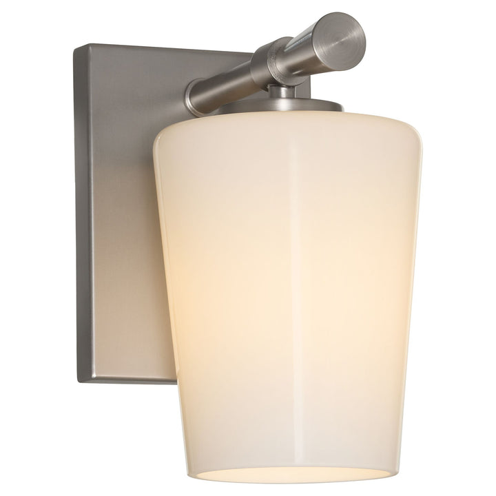 Goodwin 1 Light Wall Mount W/ Opal - Satin Nickel