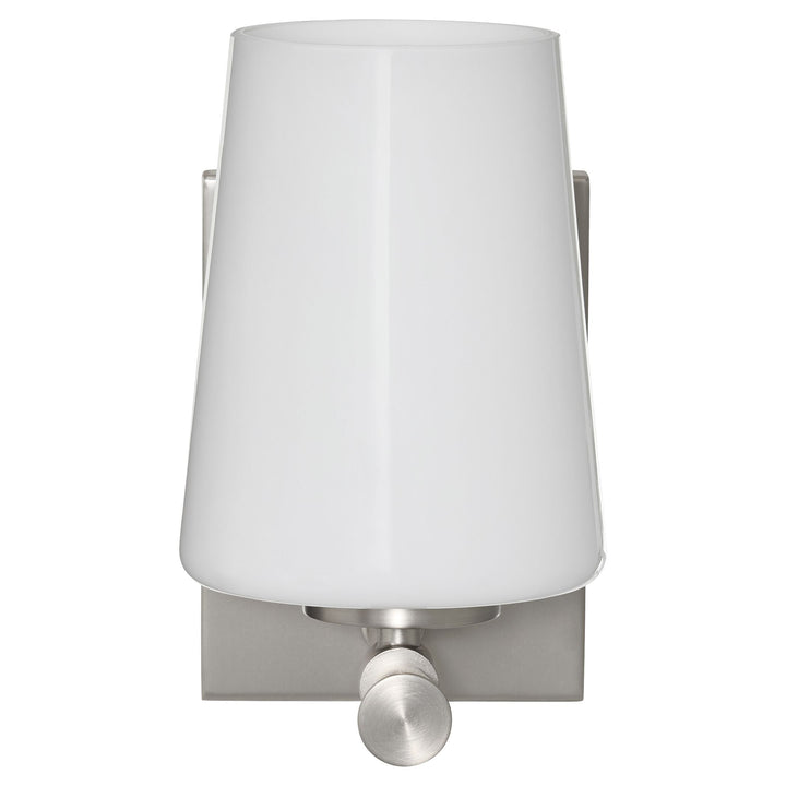 Goodwin 1 Light Wall Mount W/ Opal - Satin Nickel