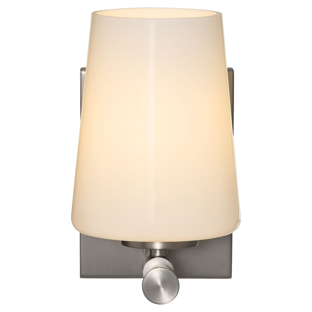 Goodwin 1 Light Wall Mount W/ Opal - Satin Nickel