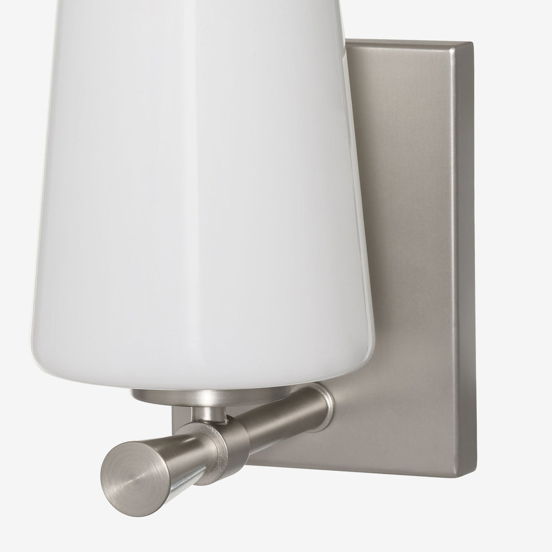 Goodwin 1 Light Wall Mount W/ Opal - Satin Nickel