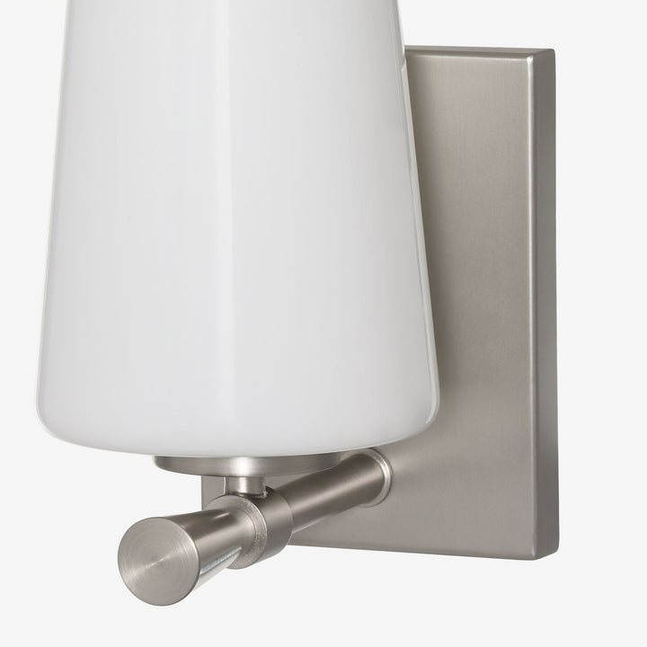 Goodwin 1 Light Wall Mount W/ Opal - Satin Nickel