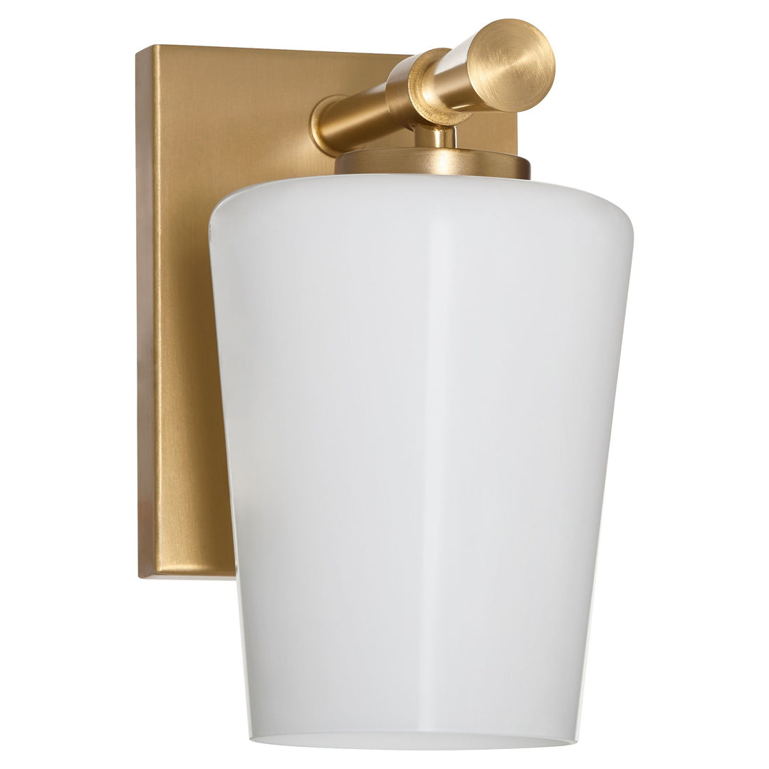 Goodwin 1 Light Wall Mount W/ Opal - Aged Brass