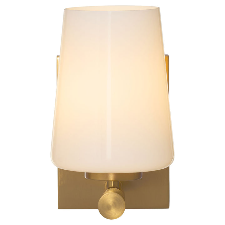 Goodwin 1 Light Wall Mount W/ Opal - Aged Brass