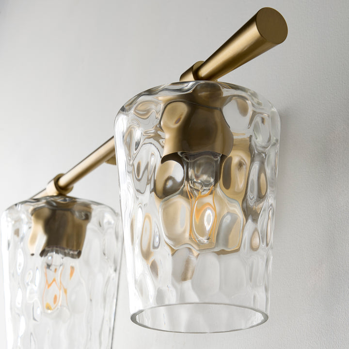 GOODWIN 2 Light Vanity - Aged Brass