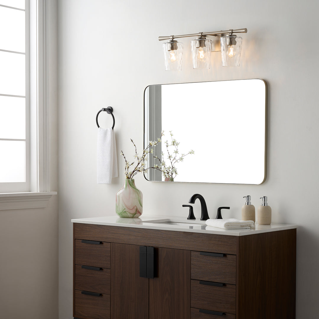 GOODWIN 3 Light Vanity - Satin Nickel