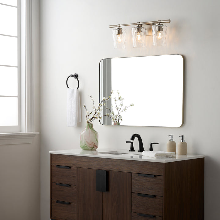 GOODWIN 3 Light Vanity - Satin Nickel