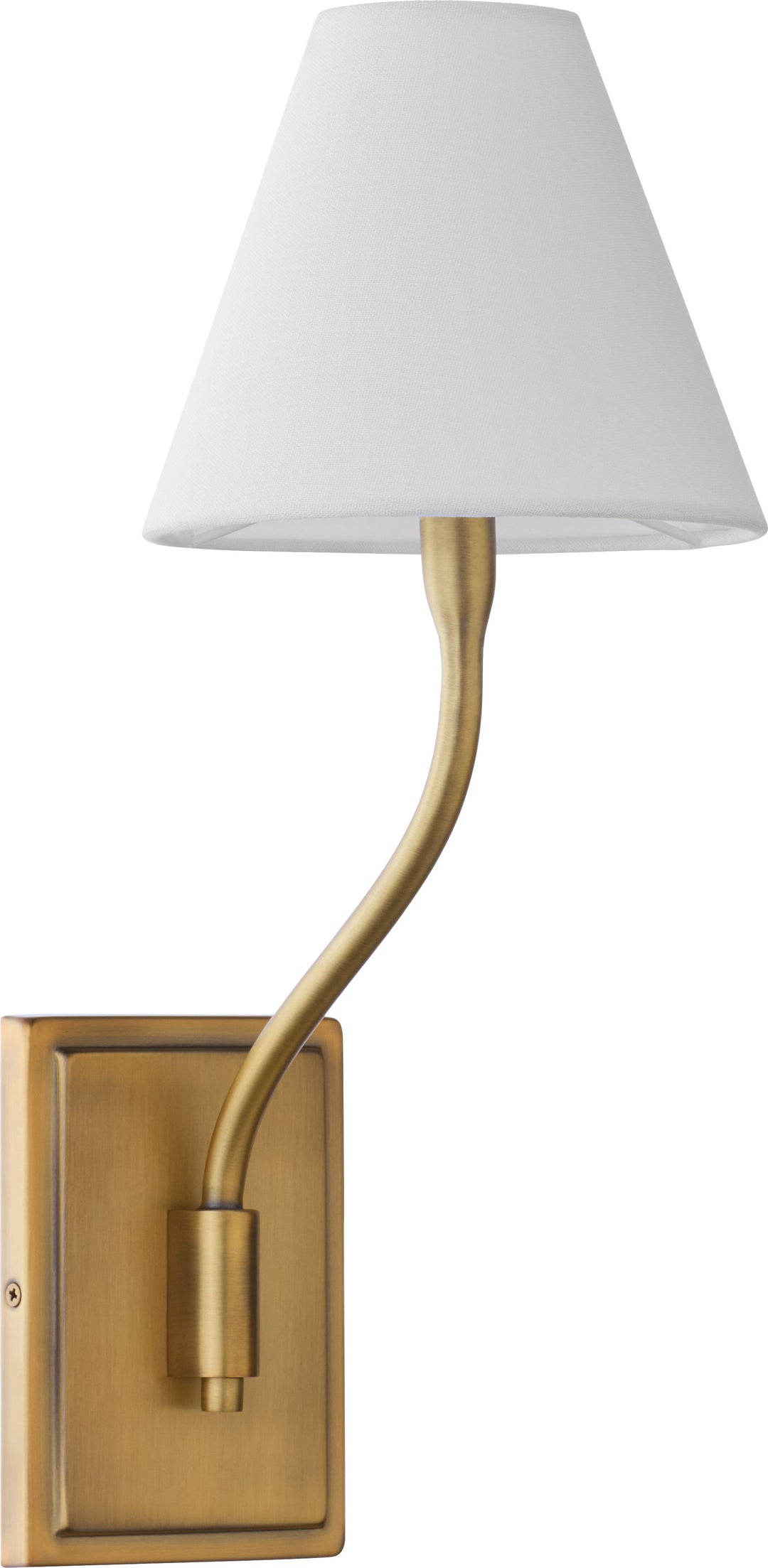 SOPHIA 1 Light  Wall Mount - Brushed Brass