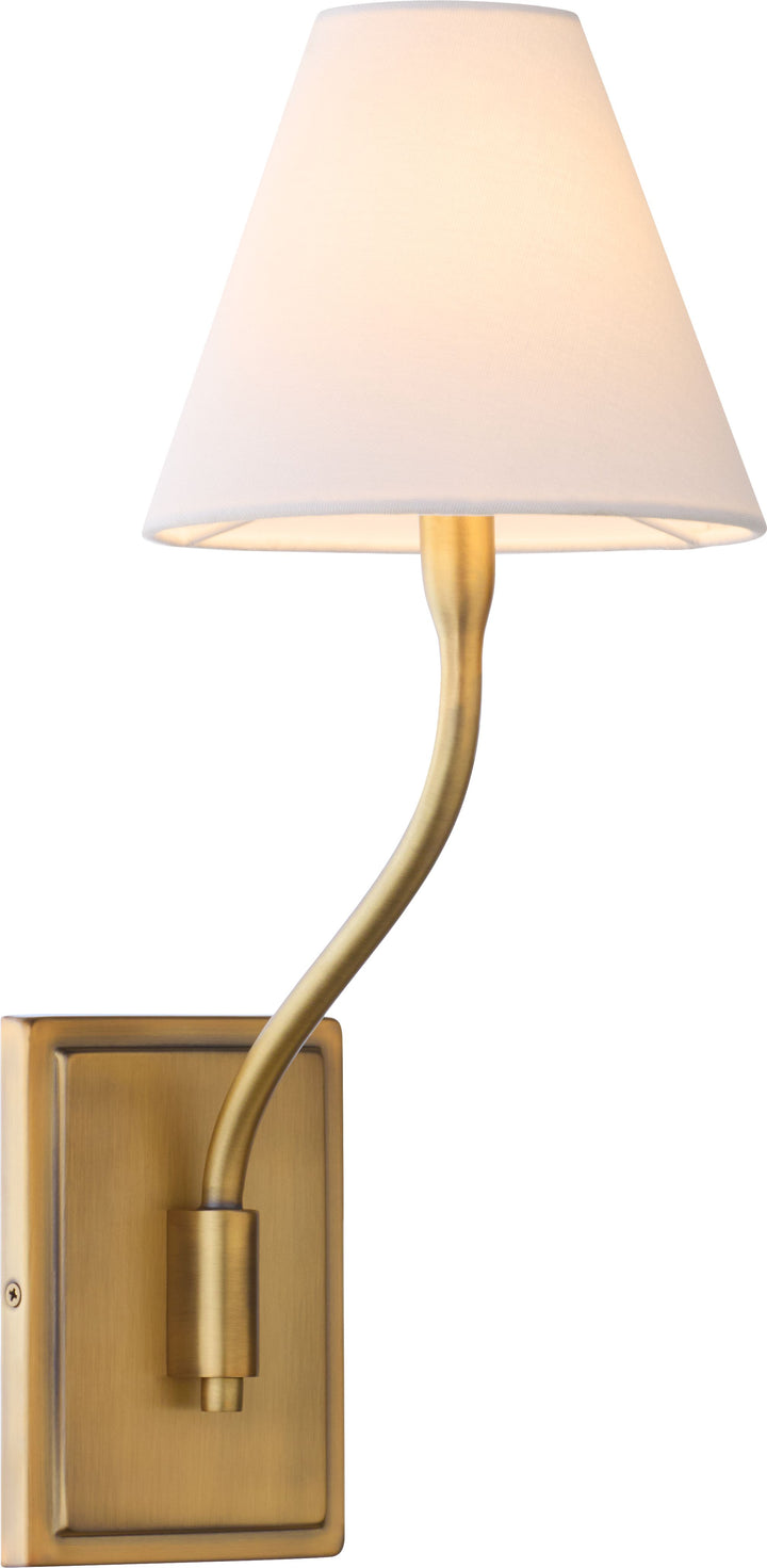 SOPHIA 1 Light  Wall Mount - Brushed Brass
