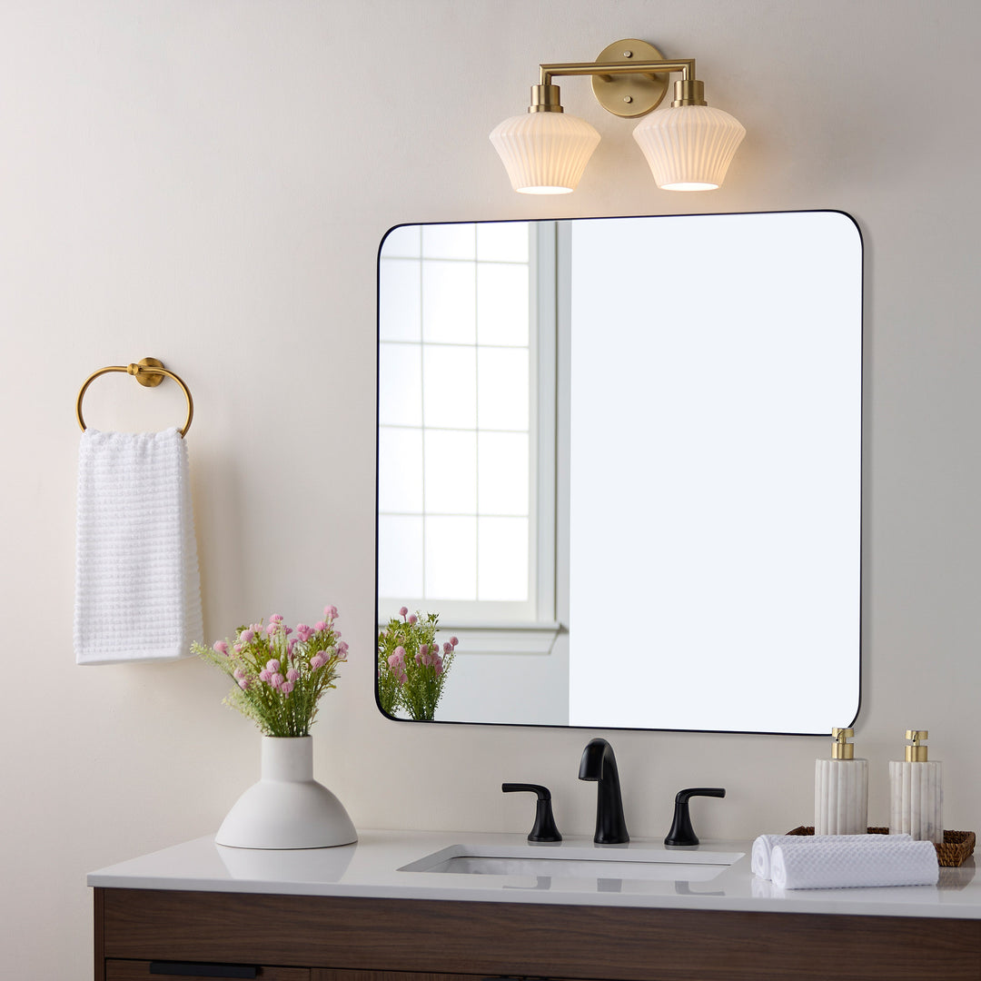 CASSINI 2 Light Vanity - Aged Brass