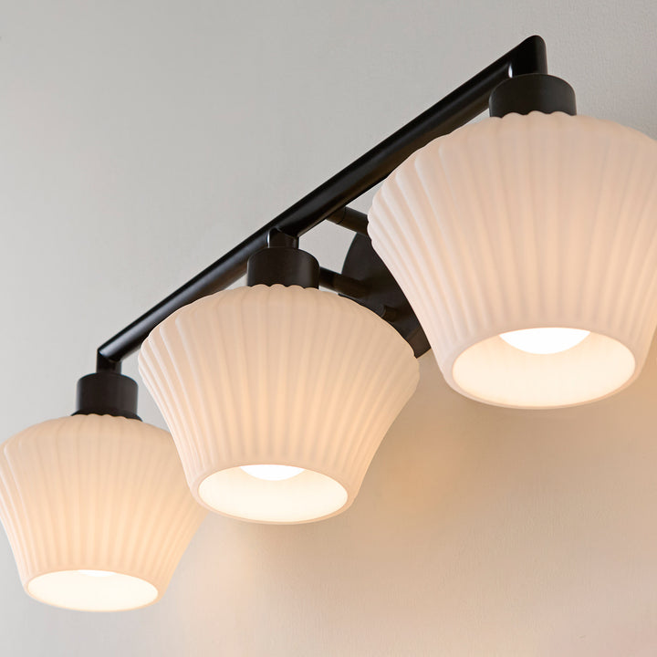 CASSINI 3 Light Vanity - Matte Black