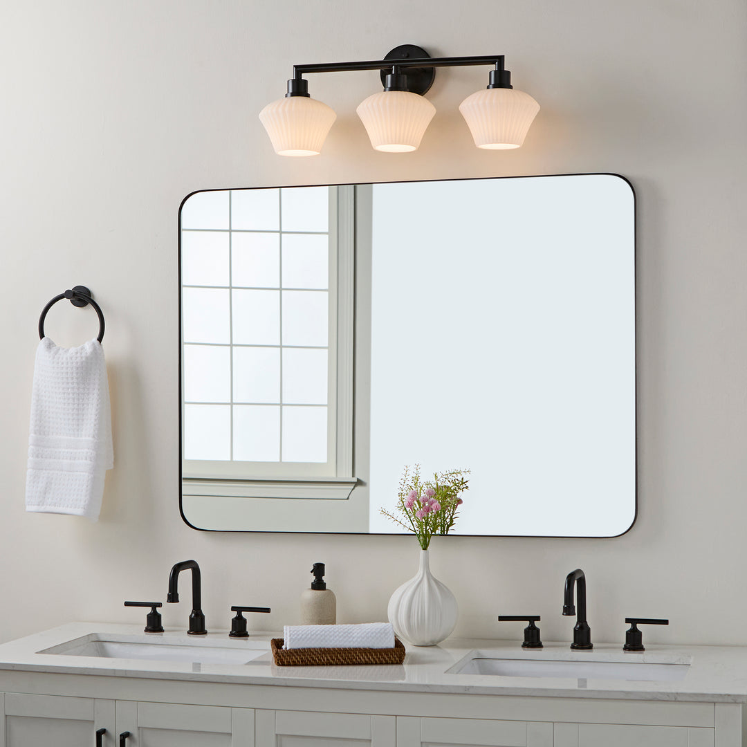 CASSINI 3 Light Vanity - Matte Black
