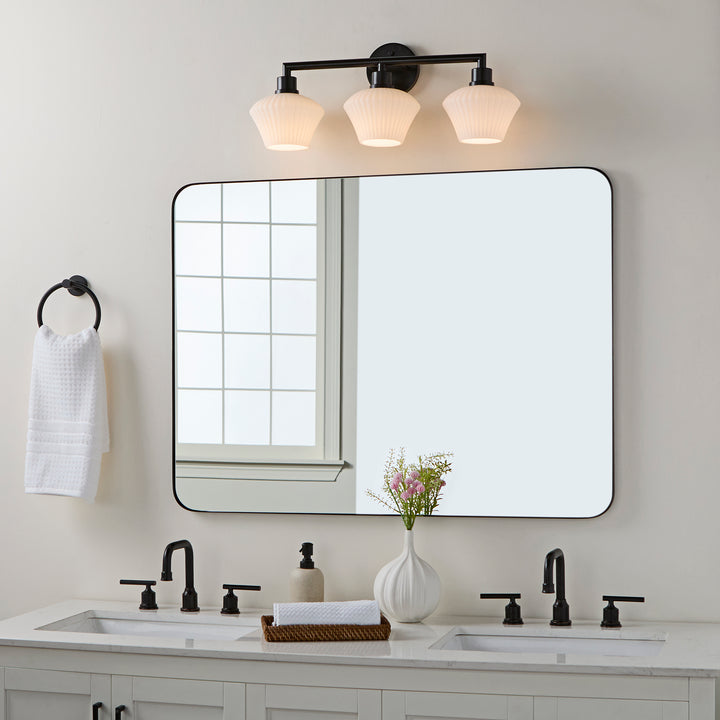 CASSINI 3 Light Vanity - Matte Black